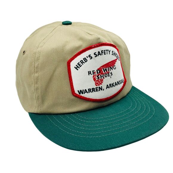 Vintage Red Wing Shoes Snapback Hat Warren, Arkansas - Picture 3 of 6